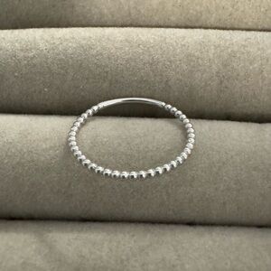 Mejuri Beaded Ring in 14k White Gold